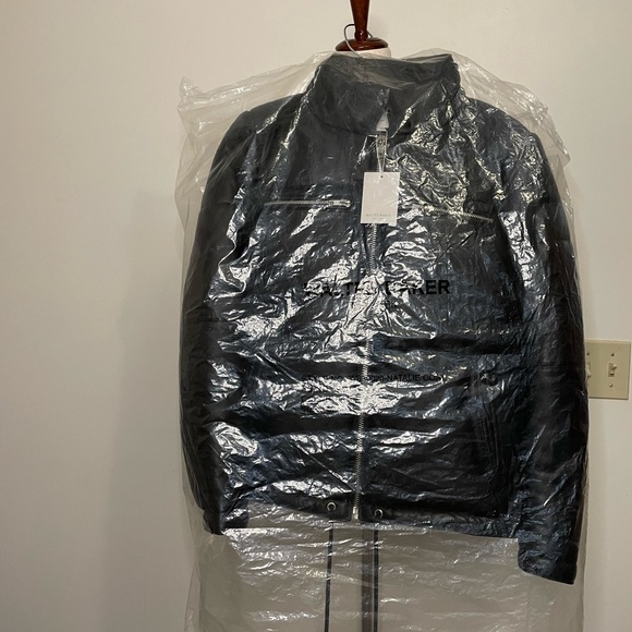WALTER BAKER Leather Puffer Jacket - Picture 3 of 16